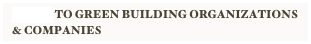 Links to GREEN BUILDING Organizations & companies